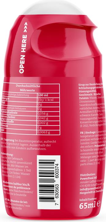 Produktbild Powerfood Zero Sirup (1 x 6 cl)
