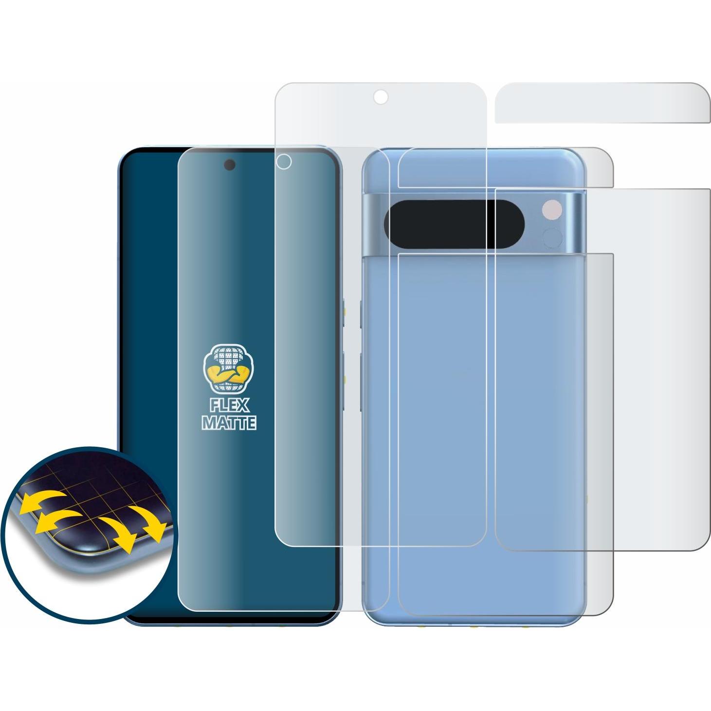 Thumbnail - BROTECT Full-Cover Displayschutz Matt (2 Stück, Google Pixel 8 Pro), Smartphone Schutzfolie, Grau