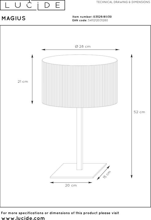 Produktbild Lucide Magius (E27)