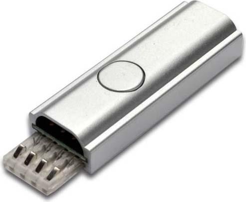 Hera Drukknopschakelaar, geanodiseerd aluminium