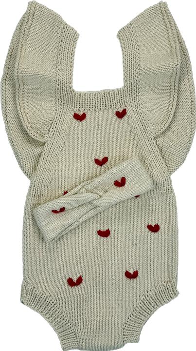 Produktbild Zemabell Premium Strick-Romper "Love" (74, 80)