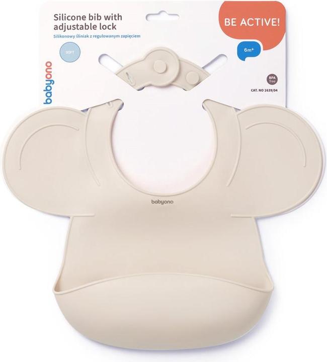 Immagine prodotto Babyono Silikon-Lätzchen 6M+ mit regulierbaren Verschluss (6 Mesi)