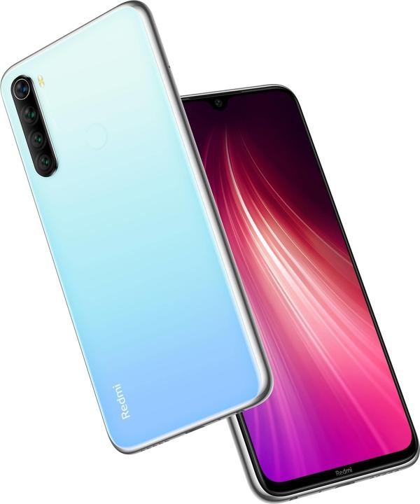 Immagine prodotto Xiaomi Redmi Nota 8 (128 GB, Bianco Chiaro di Luna, 6.22", Doppia SIM Ibrida, 4G)