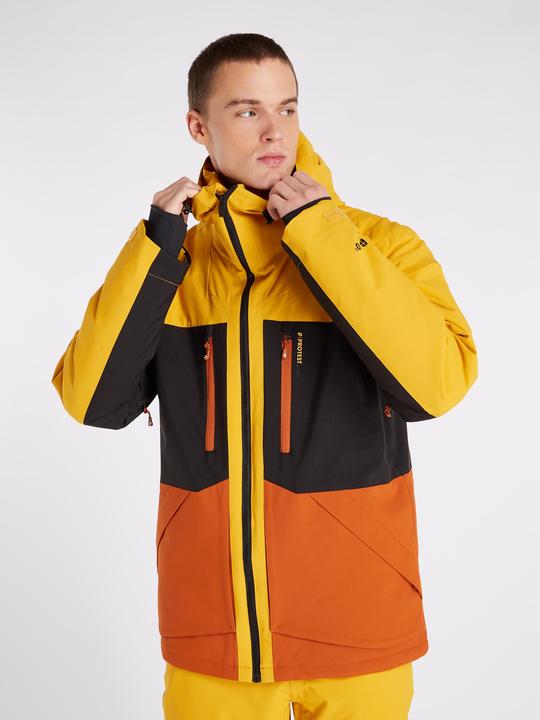 Actual product image Protest Mens Winter Jacket PRTGOOZ 10K Waterproof And Breathable PFC-Free Dark Yellow S (S)