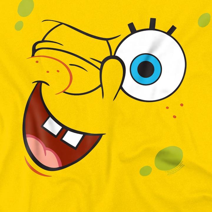 Immagine prodotto Spongebob Squarepants Winking Maglietta Viso Uomo (XXL)