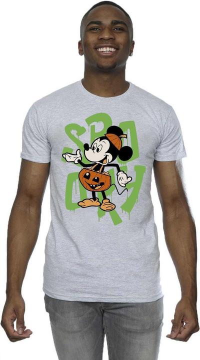 Actual product image Disney Mens Spooky Mickey Mouse T-Shirt (XXL)