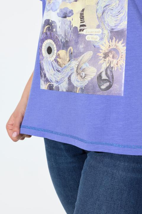 Produktbild Ulla Popken T-Shirt, Oversized, Rundhals, Halbarm, Modalmix (58)