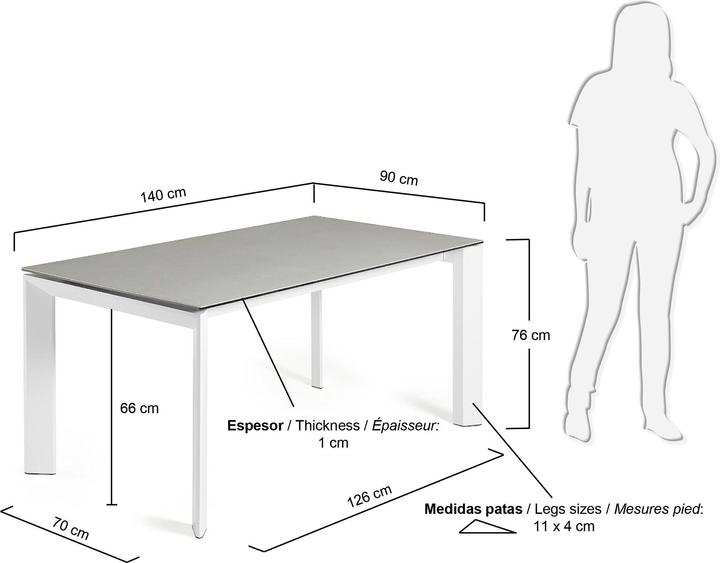 Produktbild Kave Home Axis (90 x 140 x 76 cm)