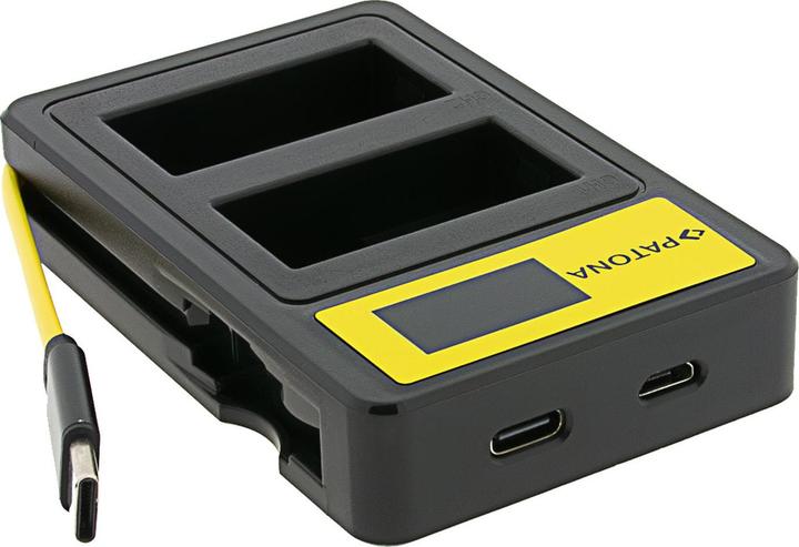 Actual product image Patona Charger Smart Dual LCD USB Panasonic DMW-BLC12PP (Camera battery charger)