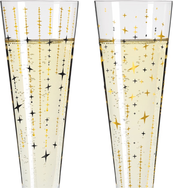 Actual product image Ritzenhoff Goldnacht Champus Duett 2er (20.50 cl, 2 Glasses, Champagne glasses)