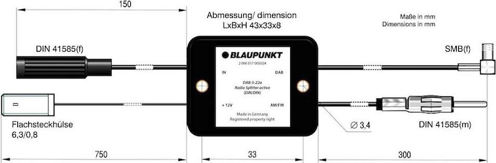 Actual product image Blaupunkt DAB-S-22A