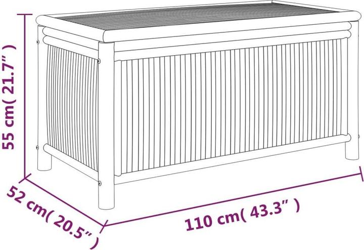 Actual product image vidaXL Gartentruhe
