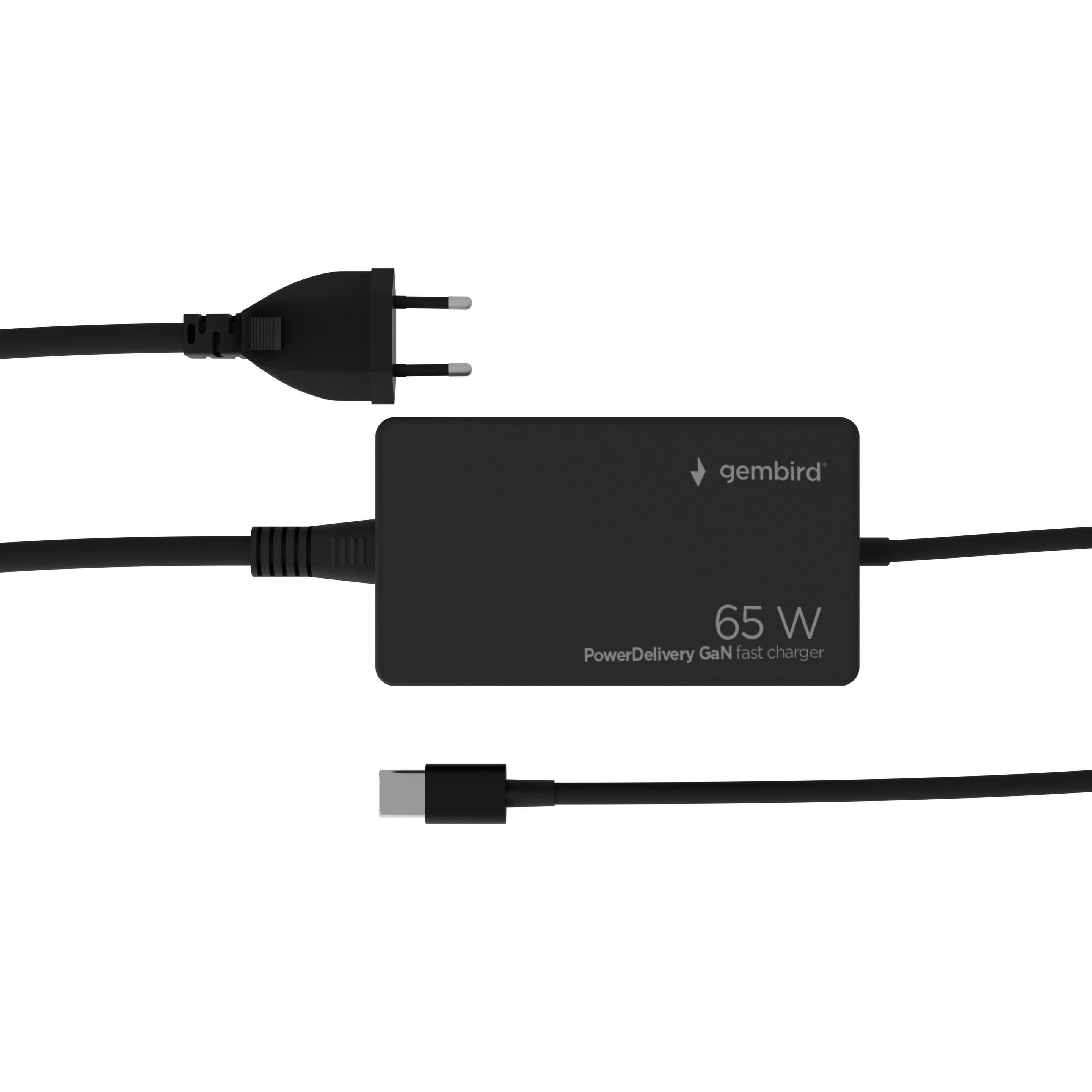 Gembird Charger NB ACC AC ADAPTER 65W/NPA-AC-PDQC65-01 (65 W) (NPA-AC-PDQC65-01)