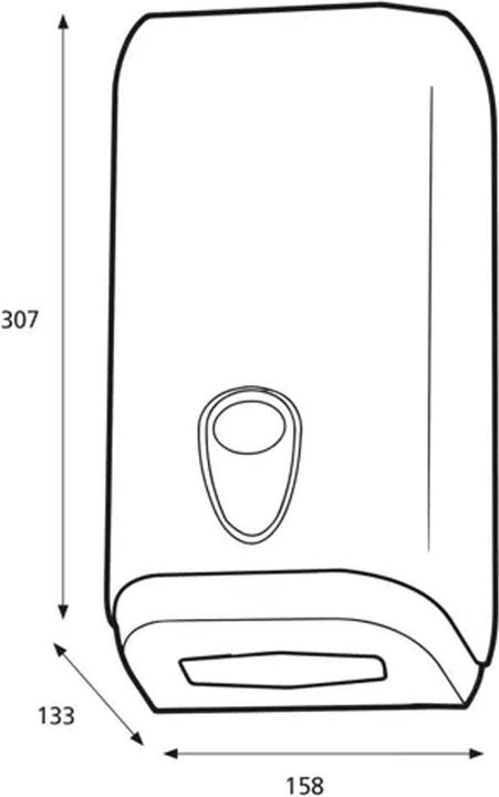 Immagine prodotto Katrin 92582 Distributore di carta igienica, piegato, bianco