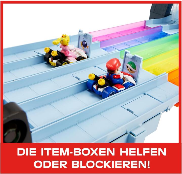 Produktbild Hot Wheels Mario Kart Rainbow Race Set Spielset