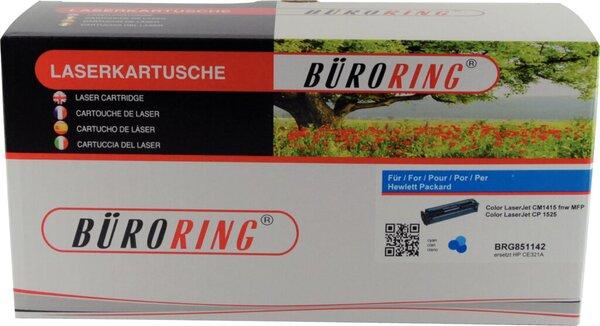 Produktbild Büroring Toner Cartridge, ersetzt HP CE321A, ca. 1.300 Seiten, cyan