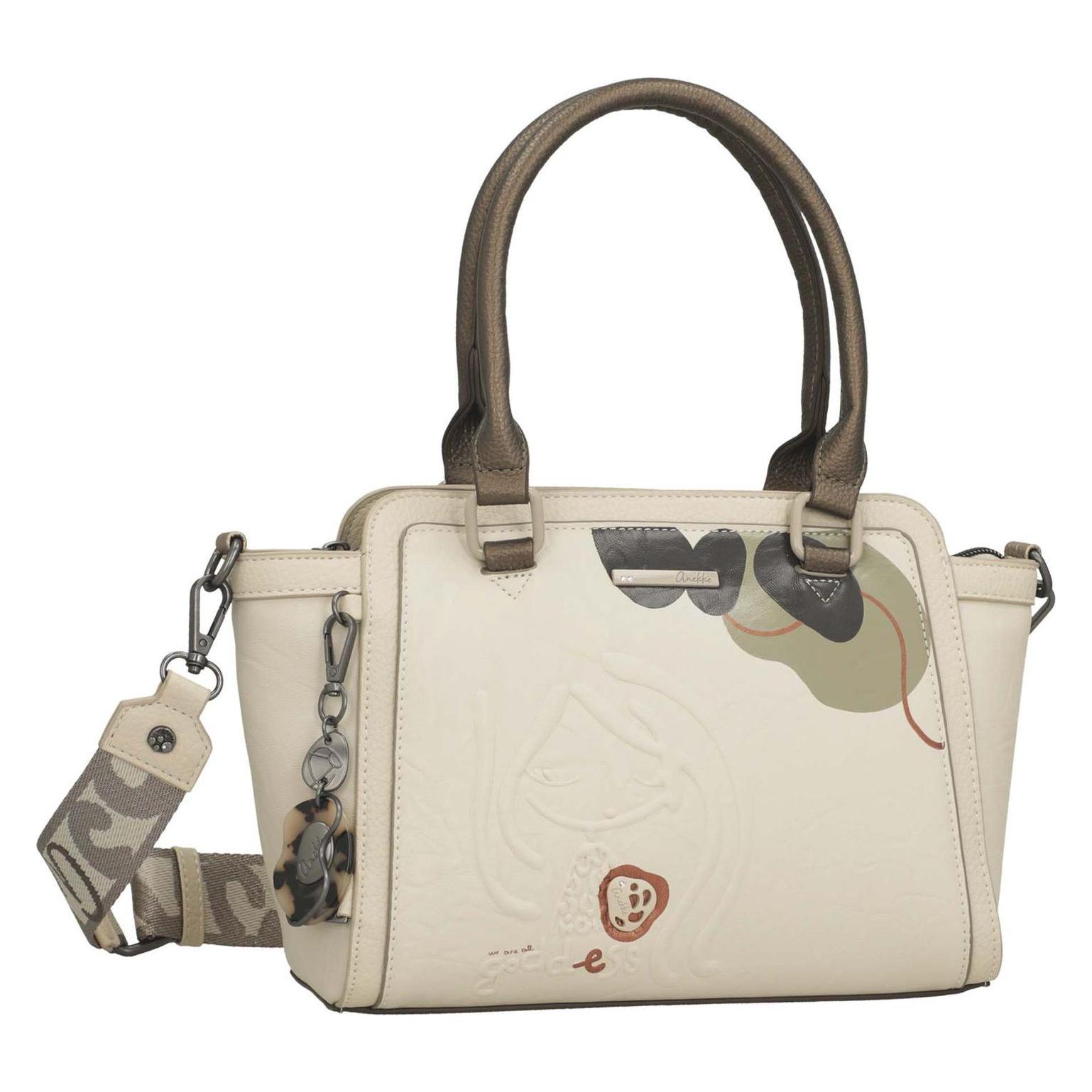 Anekke, Damen, Handtasche, Sophia Gaia Short Handle Bag, Mehrfarbig, Braun, Beige