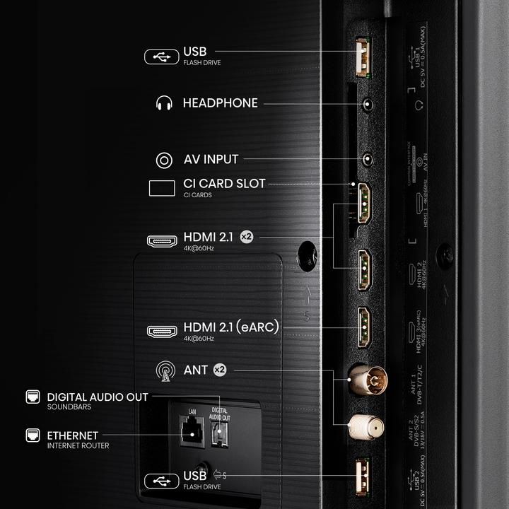 Produktbild Hisense TV 50U6NQ (50", Mini-LED, 4K, 2024)