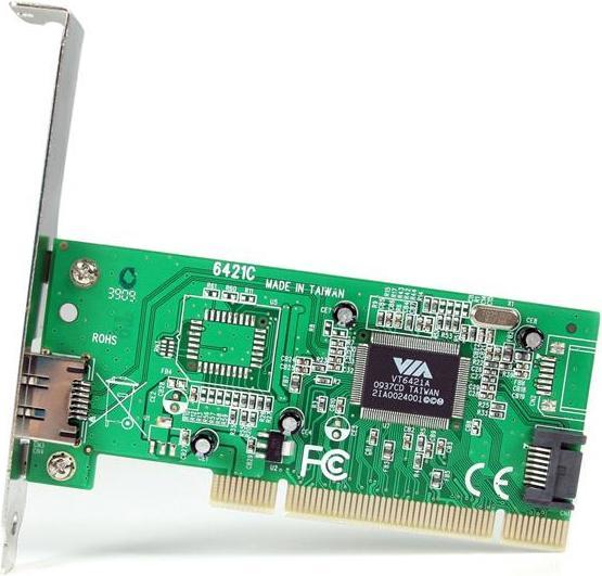 Produktbild StarTech Port eSATA/SATA PCI Controller Schnittstellenkarte inkl. Low Profile Slotblech -