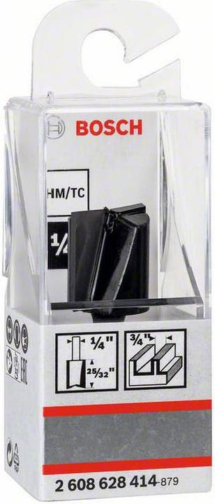 Actual product image Bosch Professional Zubehör Grooving cutter, 1/4-inch, D1 19 mm, L 19.6 mm, G 51 mm. For hand routers