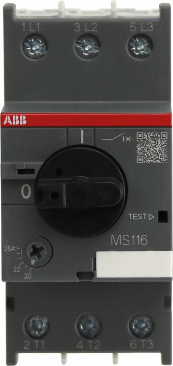 Actual product image ABB MS116-25 Grey IP20
