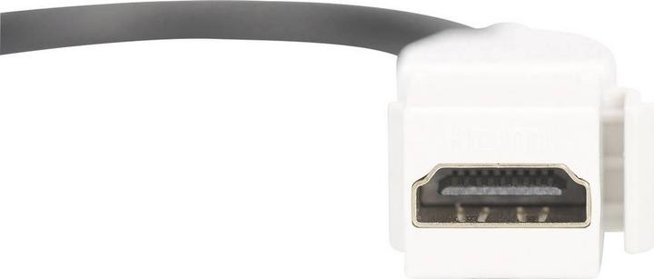 Actual product image Digitus HDMI 2.0 Keystone module for DN-93832 with 16 cm cable pure white RAL 9003
