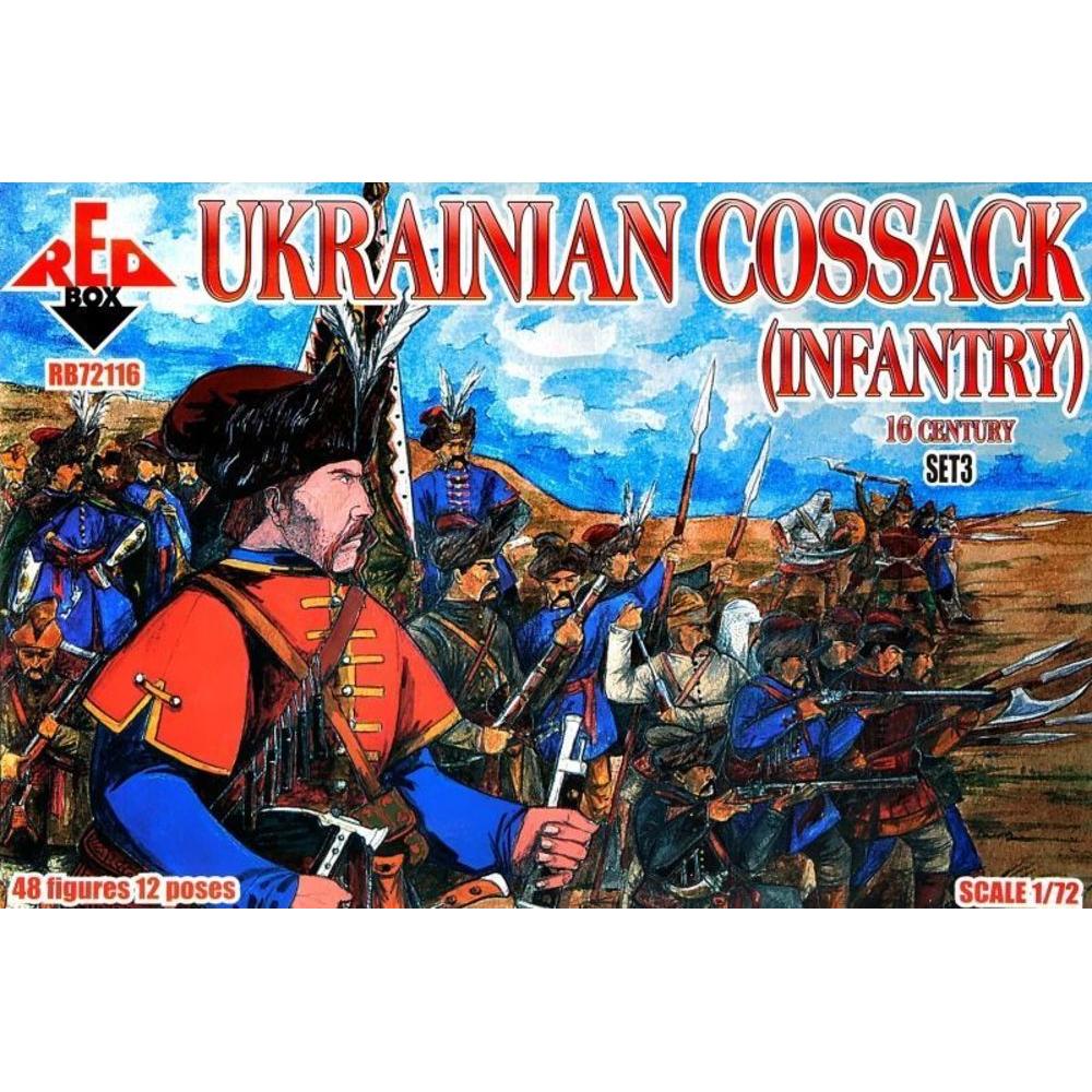 Red Box Ukrainian Cossack(infantry)16 cent.Set3