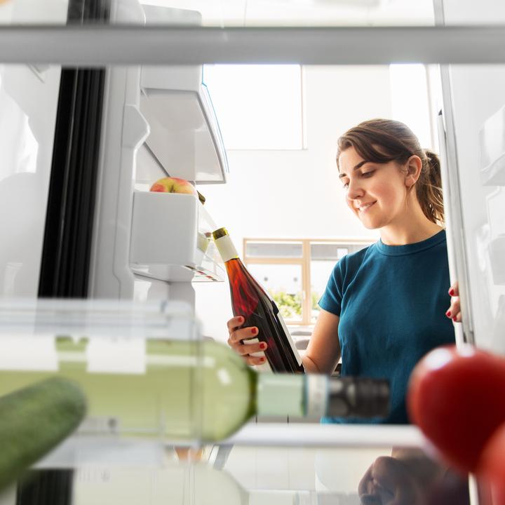 Actual product image Relaxdays Refrigerator bottle rack