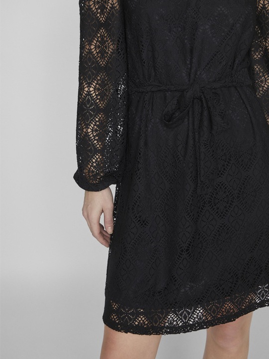 Produktbild Vila Tie Waist Kleid mit langen Ärmeln (M)