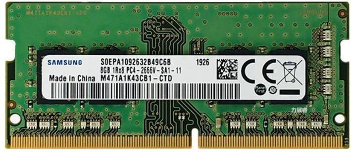Samsung M471a1k43cb1-Ctd (1 x 8GB, 2666 MHz, DDR4-RAM, SO-DIMM)