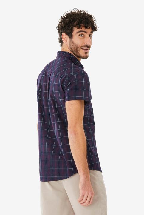 Image du produit Forclaz Chemise de randonnée homme, NH100 MC bleu (3XL)