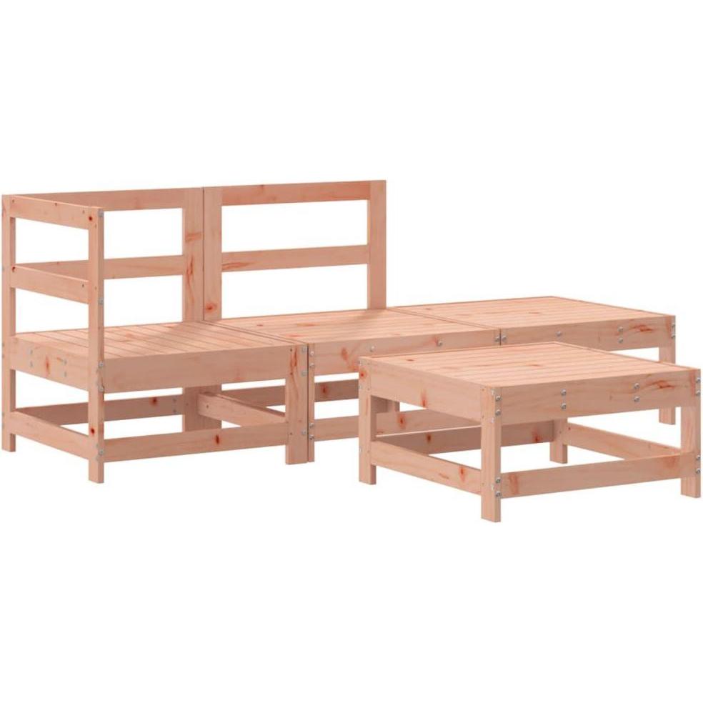 VidaXL, Gartenlounge, 4-tlg. Garten-Lounge-Set Massivholz Douglasie,Material