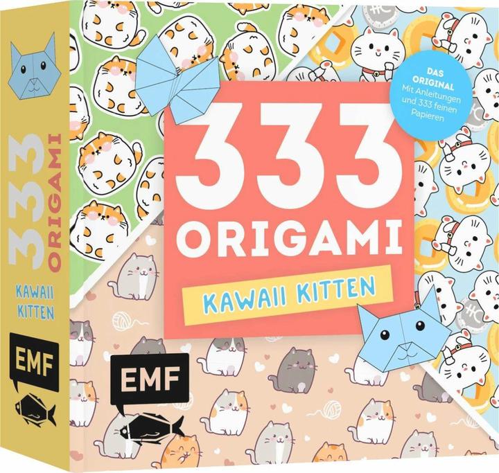Produktbild 333 Origami – Kawaii Kitten – Niedliche Papiere falten für Katzen-Fans (80 g/m²)