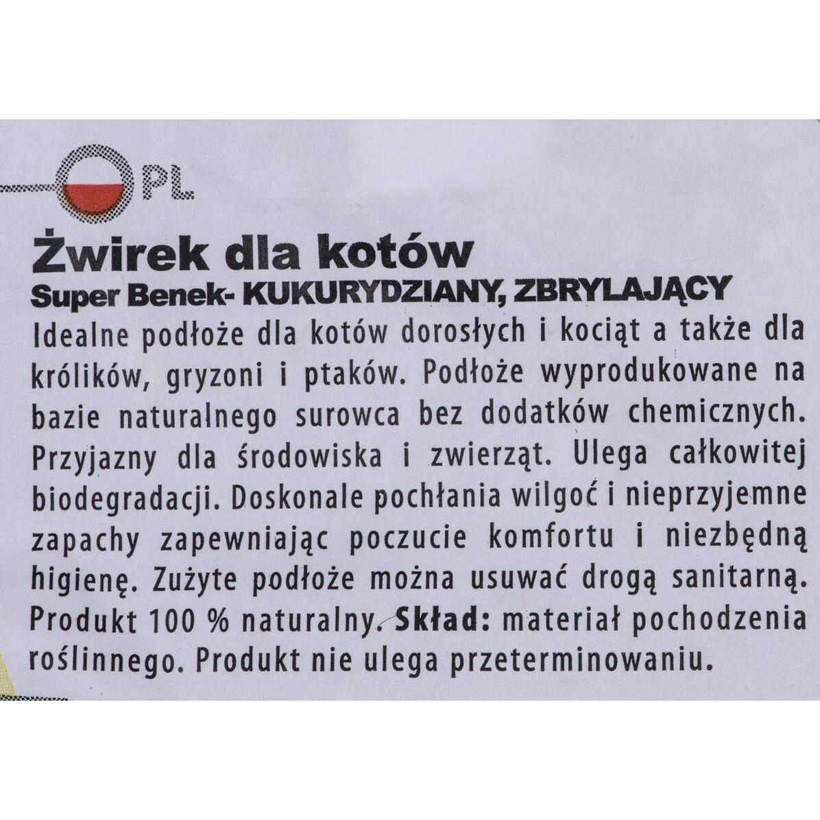 Corn Cat Natural Benek - Litière pour Chat