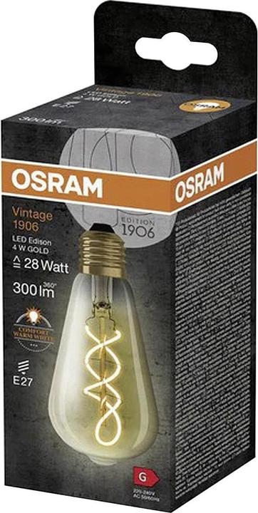 Image du produit Ledvance Lampe LED vintage (E27, 300 lm, 4 x)