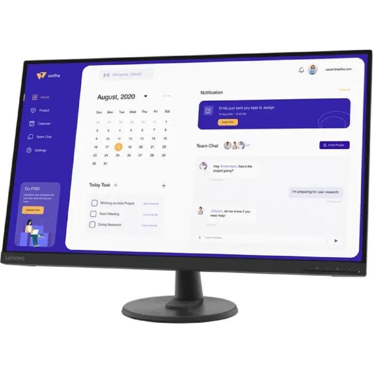 Thumbnail - Lenovo D32u-45 (3840 x 2160 Pixel, 31.50"), Monitor, Schwarz