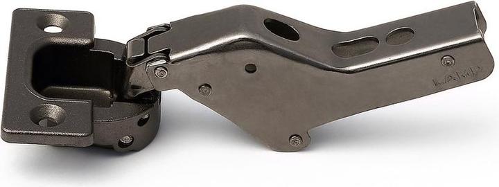 Produktbild LAMP® Schwerlast Möbel Scharnier 95°, Innenanschlag, mit Feder, schwarz