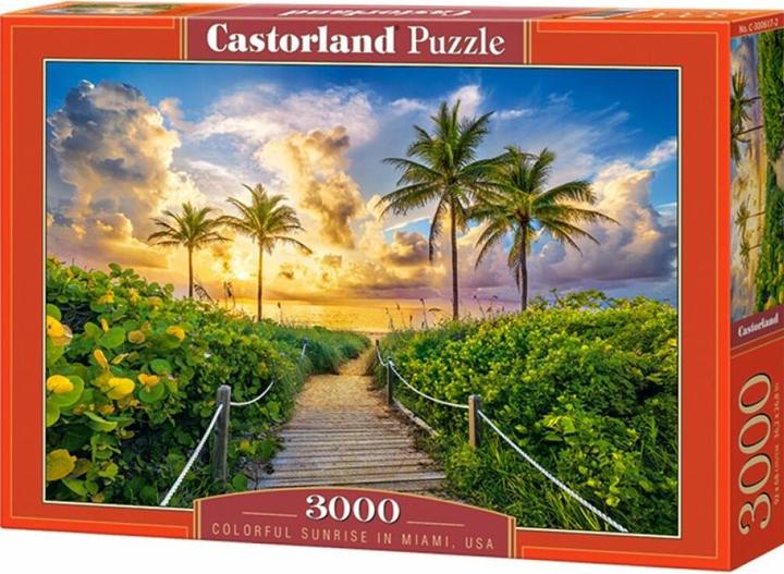 Actual product image Castorland Colorful Sunrise in Miami, USA Puzzle 3000 pieces (3000 pieces)