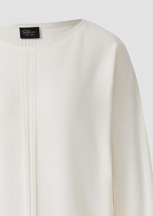 Produktbild s.Oliver Strickpullover Feinstrick-Pullover im Relaxed Fit mit Ajour-Details (34)