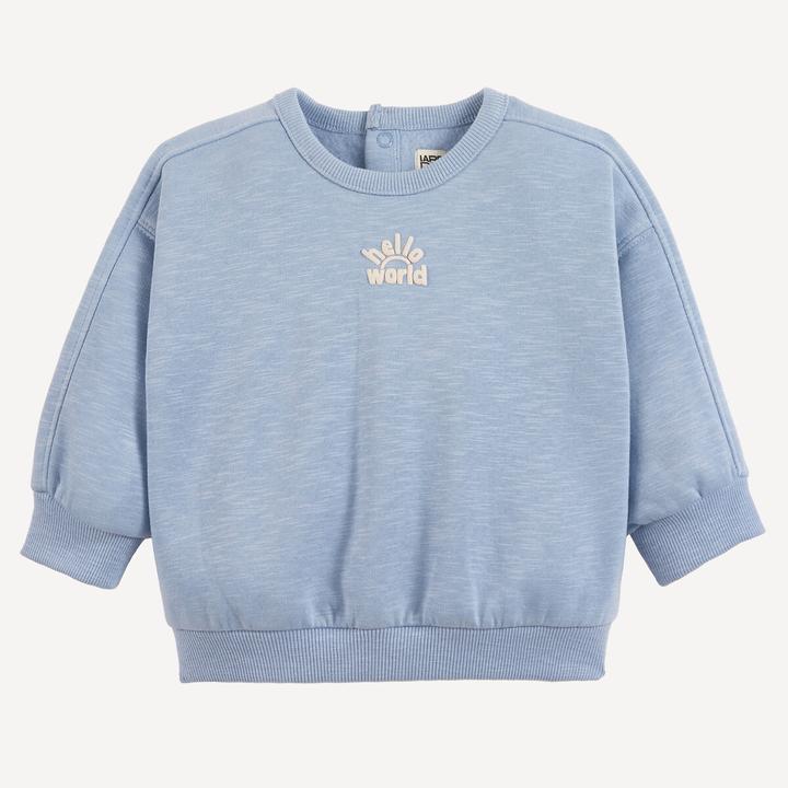 Actual product image La Redoute Collections Sweatshirt with round neck and press stud placket (68)