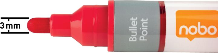 Produktbild Nobo N-Marker Viscom 3mm 1915379 rot 10 Stück (Silber, Rot, 3 mm, 10 x)