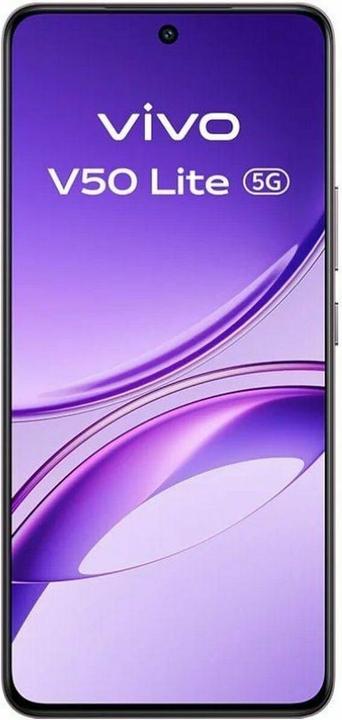 Actual product image Vivo V50 Lite 5G (256 GB, Phantom Black, 6.77", Dual SIM, 5G)