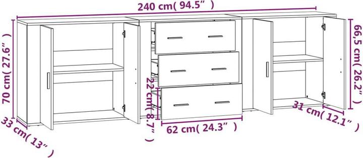 Produktbild vidaXL Berkley (240 x 70 cm)