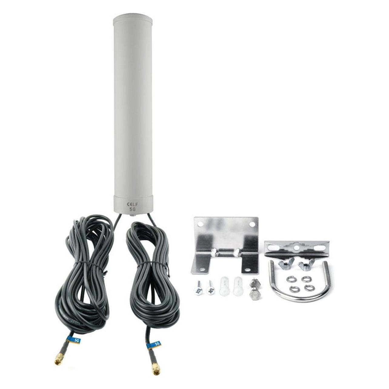 Stigwize 5G MiMo Antenne Met 2 X 10m Sma Connector, Ondersteund 3G/4G/5G (3G, 4G, 5G), Netzwerkantenne