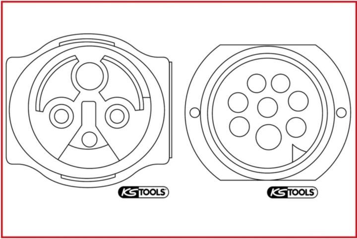 Actual product image KS Tools Cable release tool for round plugs and sleeves 1.5 / 3.5mm