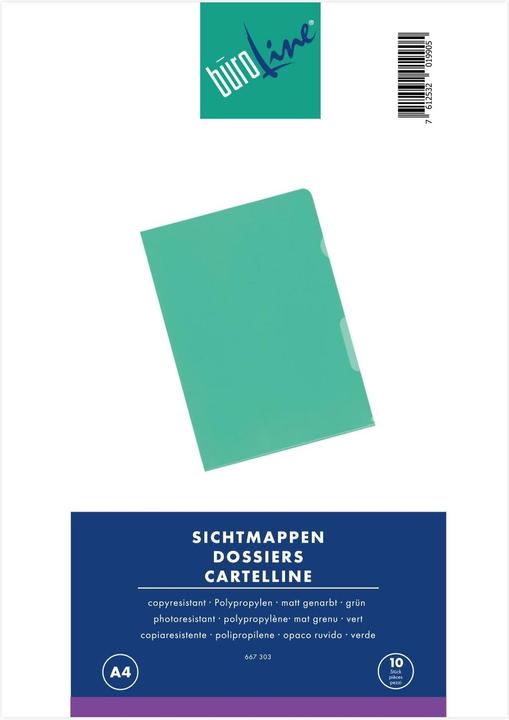 Produktbild BüroLine Sichtmappen - PP matt (A4, 10x)