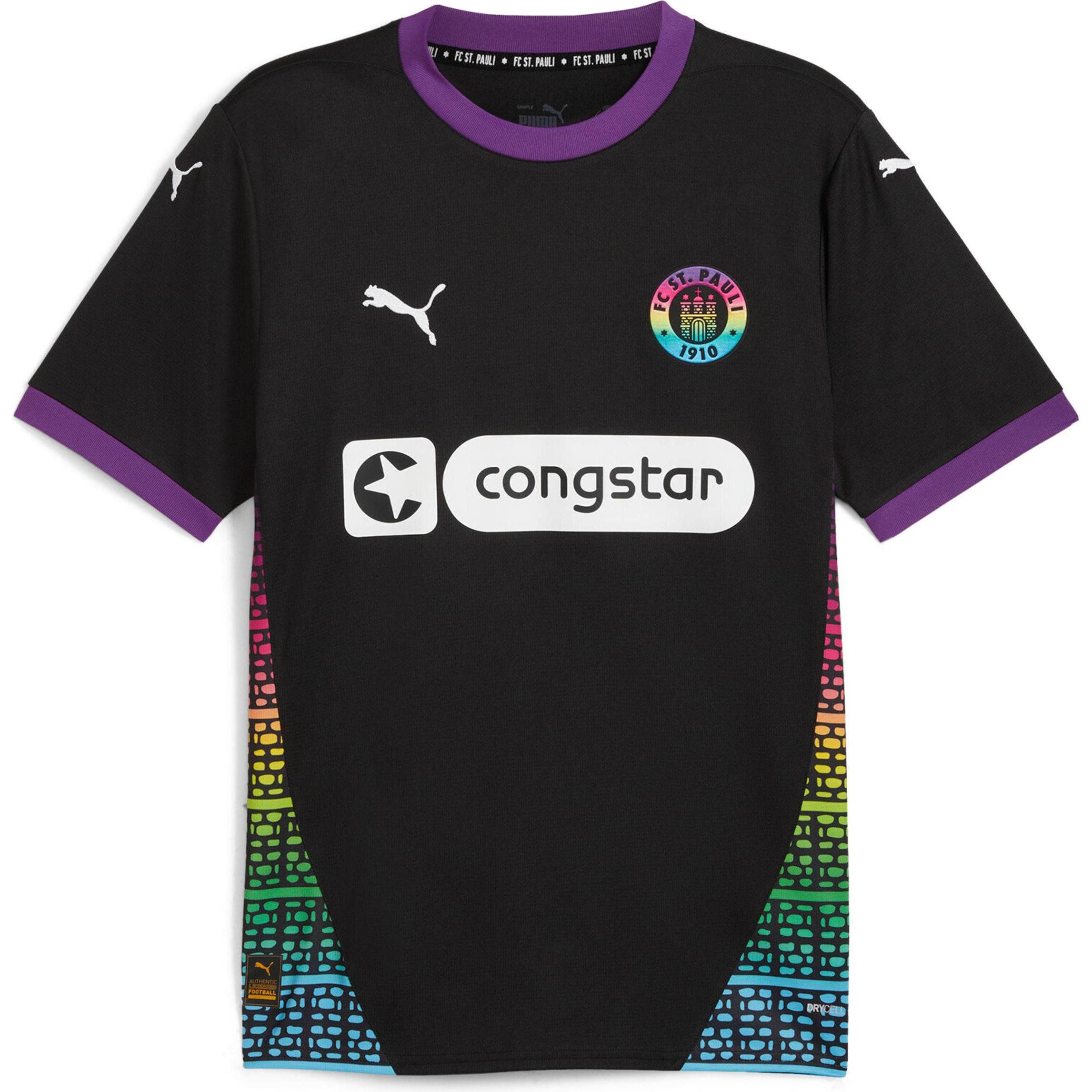 Puma, Herren, Fussballtrikot, FCSP Third Jersey (L), Schwarz, L