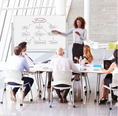 Produktbild Magnetoplan MAGNETOP. Ferroscript-Whiteboard 1240315 emailliert, mobil 1500x1000mm (1500 x 1000 mm)