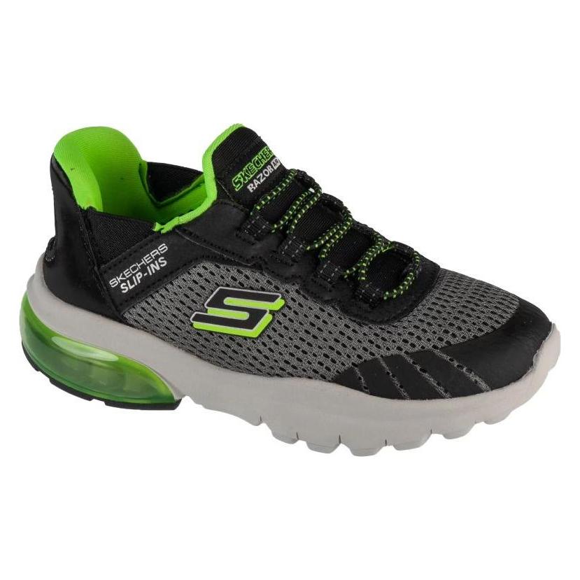 Skechers, Jungen, Sneakers, Slip-Ins, Razor Air - Hyper-Brisk Black, Schwarz, (28)