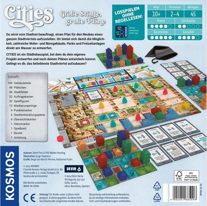 Produktbild Kosmos Cities (Deutsch)